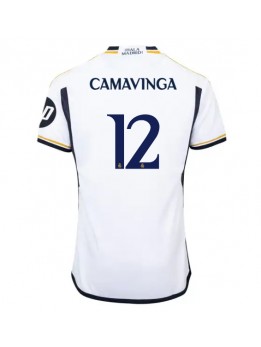 Real Madrid Eduardo Camavinga #12 Heimtrikot 2023-24 Kurzarm